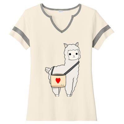 Cute Alpaca Pun Funny Alpaca My Bag Ladies Halftime Notch Neck Tee