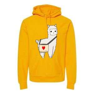 Cute Alpaca Pun Funny Alpaca My Bag Premium Hoodie