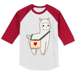 Cute Alpaca Pun Funny Alpaca My Bag Kids Colorblock Raglan Jersey