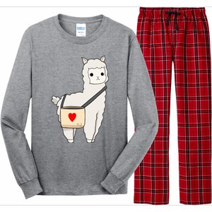 Cute Alpaca Pun Funny Alpaca My Bag Long Sleeve Pajama Set