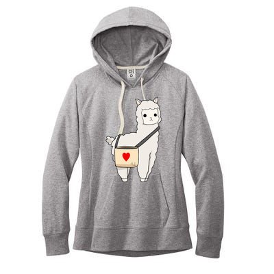 Cute Alpaca Pun Funny Alpaca My Bag Women's Fleece Hoodie