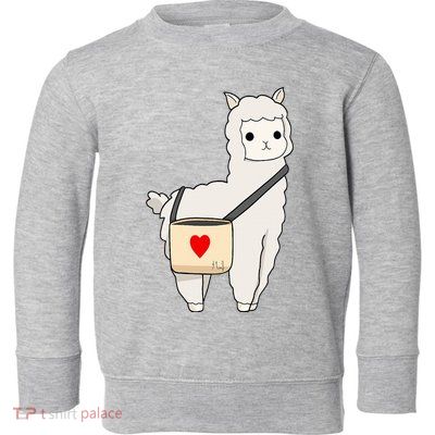 Cute Alpaca Pun Funny Alpaca My Bag Toddler Sweatshirt