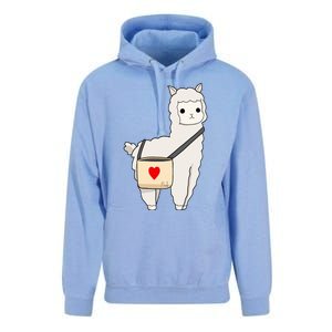 Cute Alpaca Pun Funny Alpaca My Bag Unisex Surf Hoodie