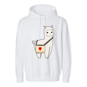 Cute Alpaca Pun Funny Alpaca My Bag Garment-Dyed Fleece Hoodie