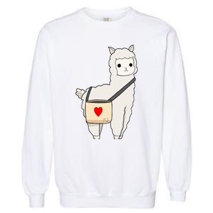 Cute Alpaca Pun Funny Alpaca My Bag Garment-Dyed Sweatshirt