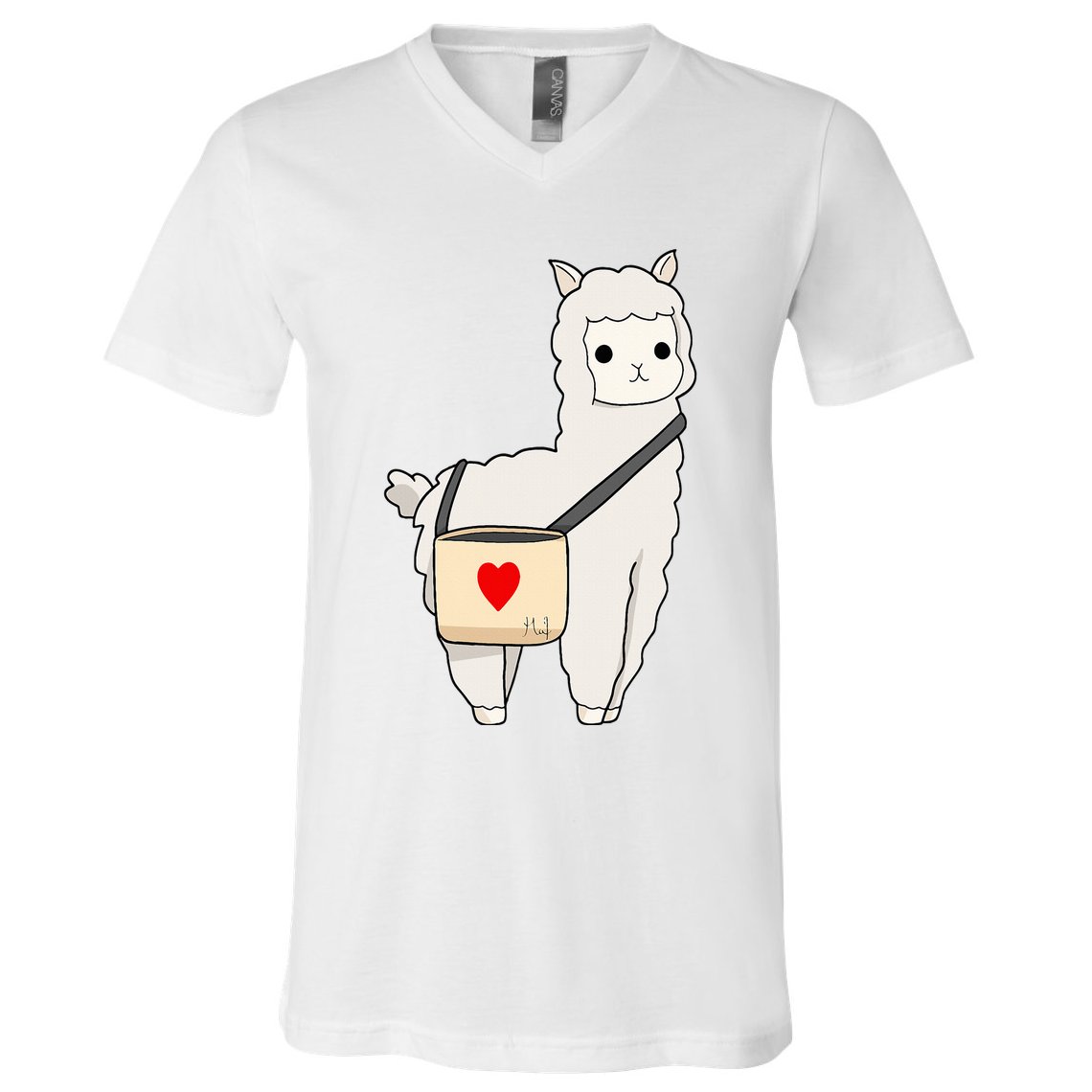 Cute Alpaca Pun Funny Alpaca My Bag V-Neck T-Shirt