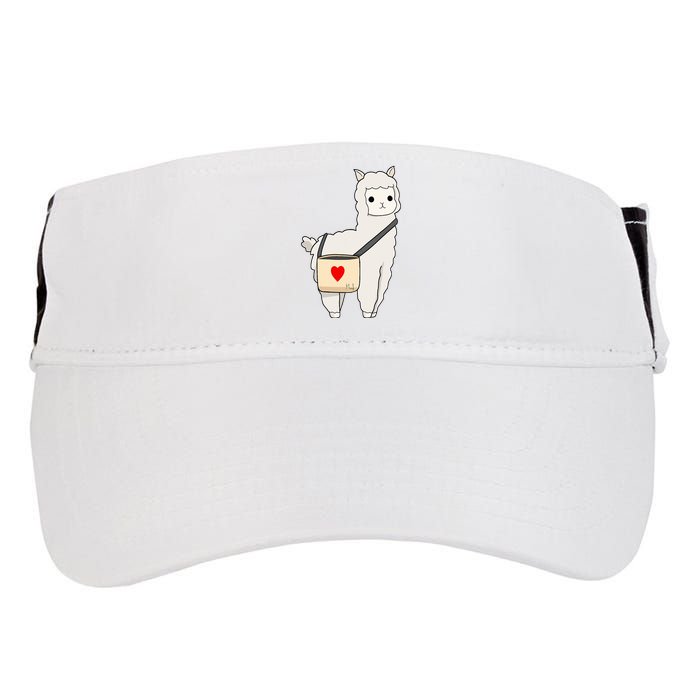 Cute Alpaca Pun Funny Alpaca My Bag Adult Drive Performance Visor