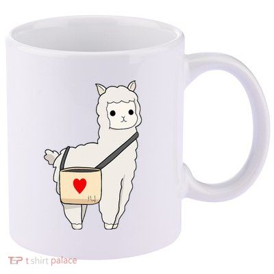 Cute Alpaca Pun Funny Alpaca My Bag 11oz C Handle Ceramic Mug