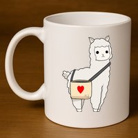 Cute Alpaca Pun Funny Alpaca My Bag 11oz C Handle Ceramic Mug