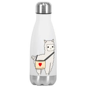 Cute Alpaca Pun Funny Alpaca My Bag Stainless Steel Insulated Water Bottle