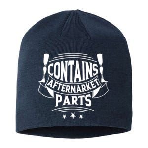 Contains Aftermarket Parts Amputee Clothing Amputee Gifts Sustainable Beanie