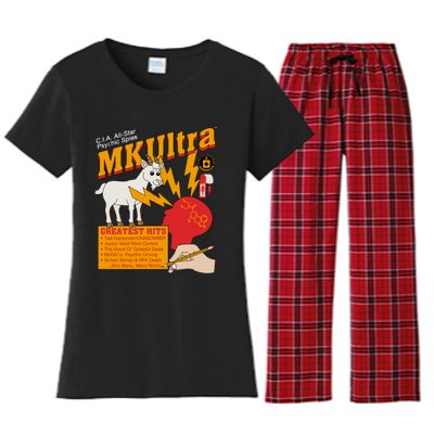 Cia Allstar Psychic Spies Mkultra Women's Flannel Pajama Set