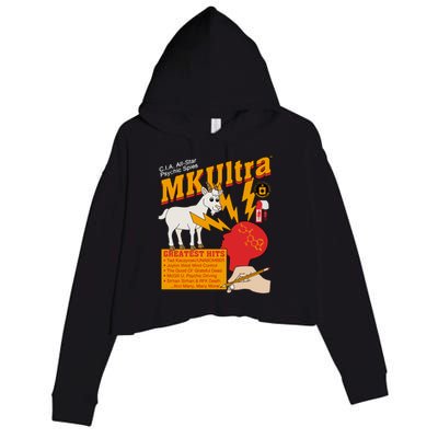 Cia Allstar Psychic Spies Mkultra Crop Fleece Hoodie