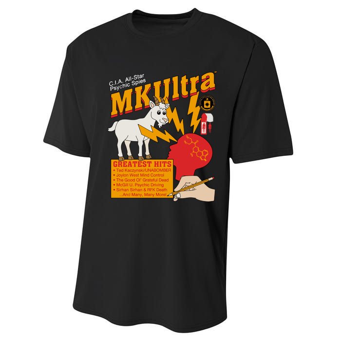 Cia Allstar Psychic Spies Mkultra Performance Sprint T-Shirt