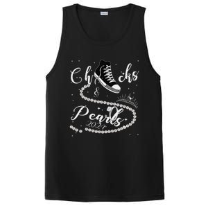 Chucks And Pearls 2024 Kamala Harris 2024 Vote For President Gift PosiCharge Competitor Tank