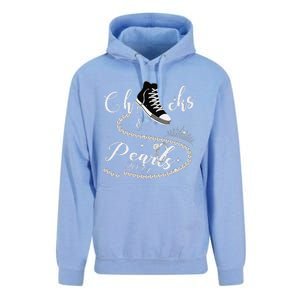 Chucks And Pearls 2024 Kamala Harris 2024 Vote For President Gift Unisex Surf Hoodie