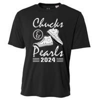 Chucks And Pearls Kamala Harris 2024 Usa Election 2024 Gift Cooling Performance Crew T-Shirt