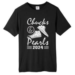 Chucks And Pearls Kamala Harris 2024 Usa Election 2024 Gift Tall Fusion ChromaSoft Performance T-Shirt