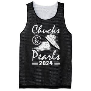 Chucks And Pearls Kamala Harris 2024 Usa Election 2024 Gift Mesh Reversible Basketball Jersey Tank