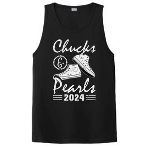 Chucks And Pearls Kamala Harris 2024 Usa Election 2024 Gift PosiCharge Competitor Tank