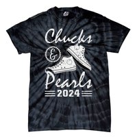 Chucks And Pearls Kamala Harris 2024 Usa Election 2024 Gift Tie-Dye T-Shirt