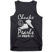 Chucks And Pearls Kamala Harris 2024 Usa Election 2024 Gift Tank Top