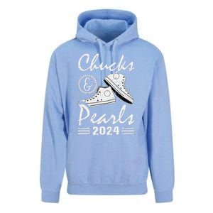 Chucks And Pearls Kamala Harris 2024 Usa Election 2024 Gift Unisex Surf Hoodie