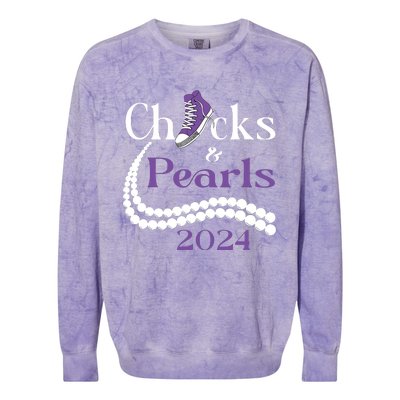 Chucks And Pearls I Understand The Assignment 2024 Colorblast Crewneck Sweatshirt