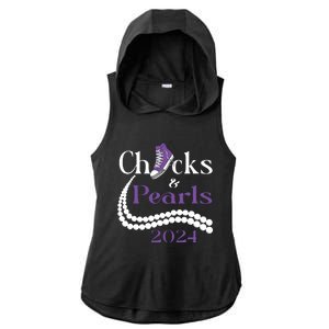 Chucks And Pearls I Understand The Assignment 2024 Ladies PosiCharge Tri-Blend Wicking Draft Hoodie Tank