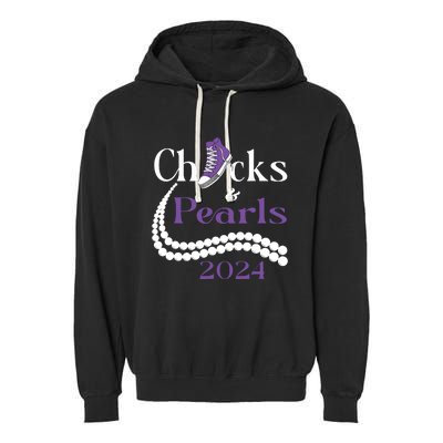 Chucks And Pearls I Understand The Assignment 2024 Garment-Dyed Fleece Hoodie