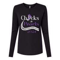 Chucks And Pearls I Understand The Assignment 2024 Womens Cotton Relaxed Long Sleeve T-Shirt