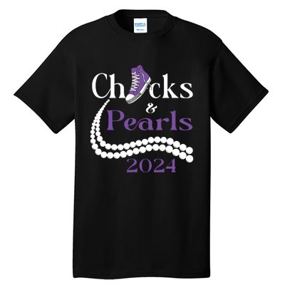 Chucks And Pearls I Understand The Assignment 2024 Tall T-Shirt