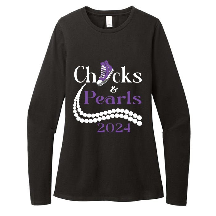 Chucks And Pearls I Understand The Assignment 2024 Womens CVC Long Sleeve Shirt