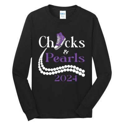 Chucks And Pearls I Understand The Assignment 2024 Tall Long Sleeve T-Shirt