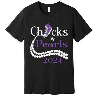 Chucks And Pearls I Understand The Assignment 2024 Premium T-Shirt