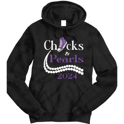 Chucks And Pearls I Understand The Assignment 2024 Tie Dye Hoodie