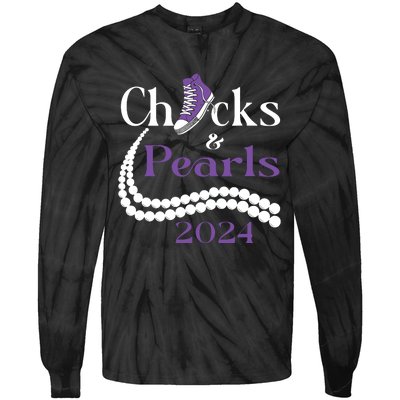 Chucks And Pearls I Understand The Assignment 2024 Tie-Dye Long Sleeve Shirt