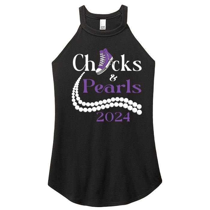 Chucks And Pearls I Understand The Assignment 2024 Women's Perfect Tri Rocker Tank