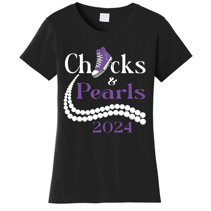 Chucks And Pearls I Understand The Assignment 2024 Women's T-Shirt