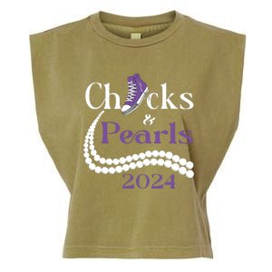 Chucks And Pearls I Understand The Assignment 2024 Garment-Dyed Women's Muscle Tee