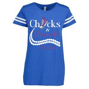 Chucks And Pearls I Understand The Assignment 2024 Enza Ladies Jersey Football T-Shirt