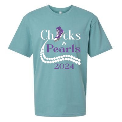 Chucks And Pearls I Understand The Assignment 2024 Sueded Cloud Jersey T-Shirt