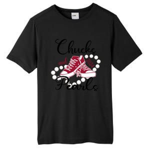 Chucks And Pearls IM With Her Kamala 2024 For President 47 Gift Tall Fusion ChromaSoft Performance T-Shirt