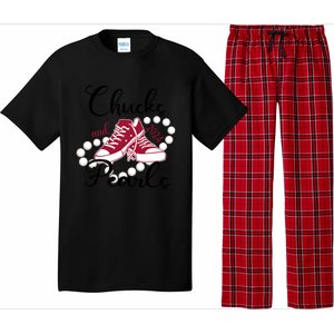 Chucks And Pearls IM With Her Kamala 2024 For President 47 Gift Pajama Set