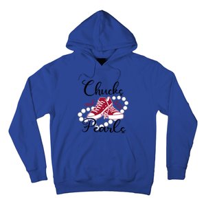 Chucks And Pearls IM With Her Kamala 2024 For President 47 Gift Hoodie