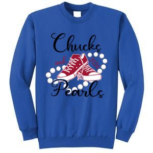 Chucks And Pearls IM With Her Kamala 2024 For President 47 Gift Sweatshirt