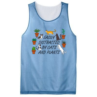 Cats And Plants Funny Gardening For Gardener Great Gift Mesh Reversible Basketball Jersey Tank