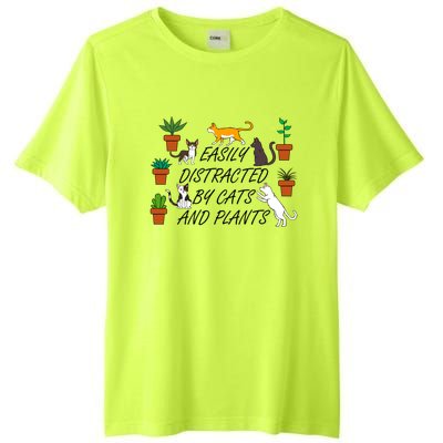 Cats And Plants Funny Gardening For Gardener Great Gift Tall Fusion ChromaSoft Performance T-Shirt