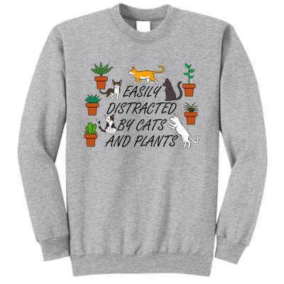 Cats And Plants Funny Gardening For Gardener Great Gift Sweatshirt