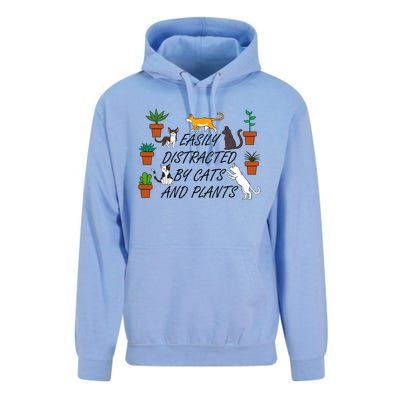 Cats And Plants Funny Gardening For Gardener Great Gift Unisex Surf Hoodie